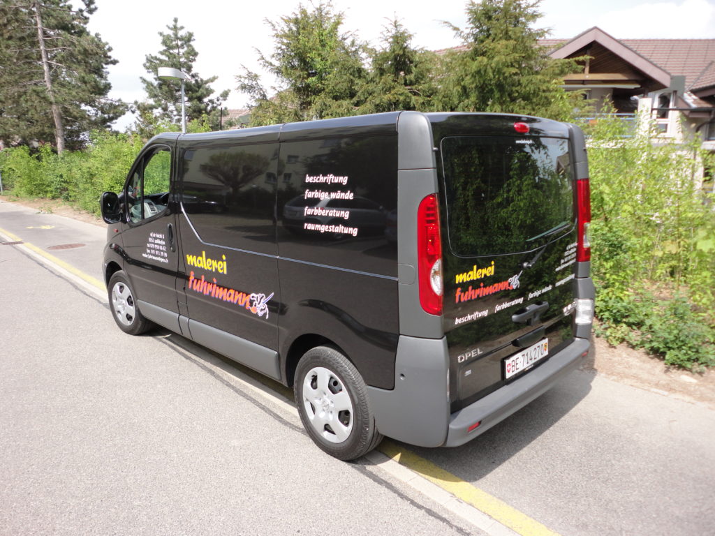 Beschriftung Transporter malerei fuhrimann